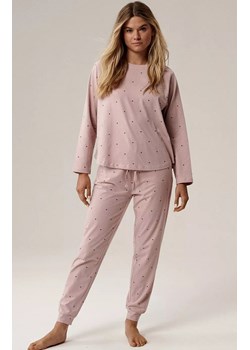 Atlantic długa bawełniana piżama damska NLP-500-RÓŻANY, Kolor różany, Rozmiar S, ATLANTIC ze sklepu Primodo w kategorii Piżamy damskie - zdjęcie 188062595