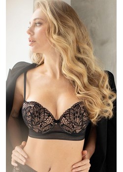 Koronkowy biustonosz push-up czarny 3583 Ariel, Kolor czarny, Rozmiar 70B, KLEO ze sklepu Primodo w kategorii Biustonosze - zdjęcie 188062648