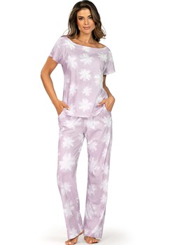 Dwuczęściowa piżama damska 031, Kolor wrzosowy-wzór, Rozmiar S, Wies-MANN ze sklepu Primodo w kategorii Piżamy damskie - zdjęcie 188062707