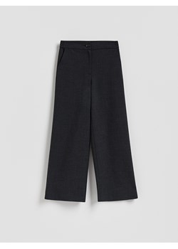 Reserved - Spodnie z szeroką nogawką - czarny ze sklepu Reserved w kategorii Spodnie damskie - zdjęcie 188063199