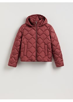 Reserved - Pikowana kurtka z kapturem - jasnofioletowy ze sklepu Reserved w kategorii Kurtki damskie - zdjęcie 188063285