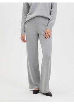 Sinsay - Dzianinowe spodnie z elastycznym pasem - szary ze sklepu Sinsay w kategorii Spodnie damskie - zdjęcie 188063946