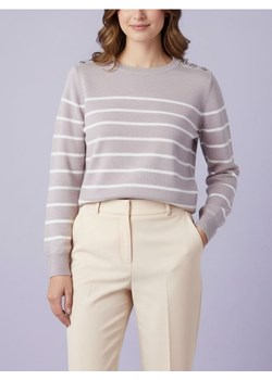 Sinsay - Sweter w paski z ozdobnymi guzikami na ramieniach - różowy ze sklepu Sinsay w kategorii Swetry damskie - zdjęcie 188063949
