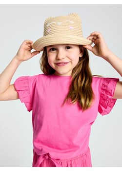 Sinsay - Kapelusz z ozdobną taśmą i dekoracyjnym haftem - beżowy ze sklepu Sinsay w kategorii Czapki dziecięce - zdjęcie 188063997