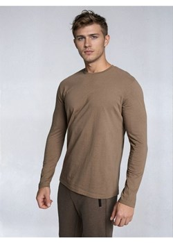 Sinsay - Bawełniana koszulka basic - brązowy ze sklepu Sinsay w kategorii T-shirty męskie - zdjęcie 188064048