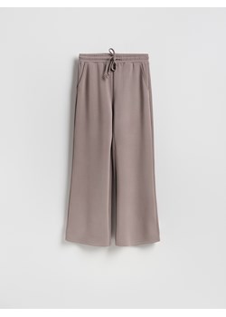 Reserved - Spodnie z szeroką nogawką - brązowy ze sklepu Reserved w kategorii Spodnie damskie - zdjęcie 188065108