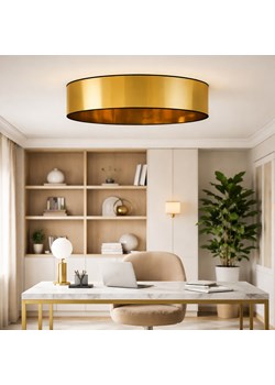 Nowoczesna lampa sufitowa do biura złota glamour MEDINA MIRROR fi - 100 cm ze sklepu Lysne w kategorii Lampy sufitowe - zdjęcie 188065477