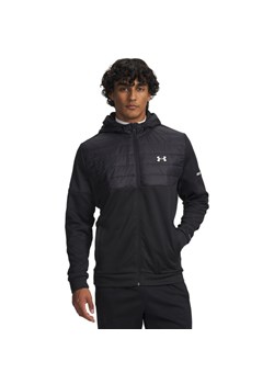 Męska bluza rozpinana z kapturem Under Armour UA Armour Flc Pro Utility - czarna ze sklepu Sportstylestory.com w kategorii Bluzy męskie - zdjęcie 188065499