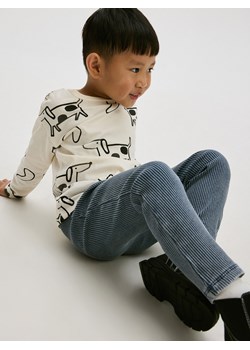 Reserved - Legginsy z prążkowanej dzianiny - granatowy ze sklepu Reserved w kategorii Spodnie chłopięce - zdjęcie 188065657