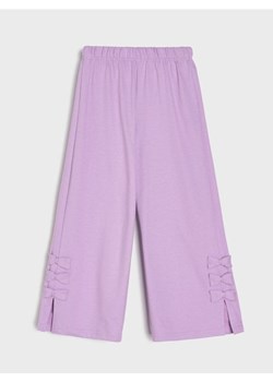Sinsay - Spodnie wide leg z ozdobnymi kokardami - fioletowy ze sklepu Sinsay w kategorii Spodnie dziewczęce - zdjęcie 188065867