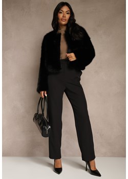 Czarne Spodnie Garniturowe VICES Straight Leg High Waist Ariesysh ze sklepu renee.pl w kategorii Spodnie damskie - zdjęcie 188066809