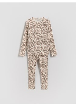 Reserved - Dwuczęściowa piżama - złamana biel ze sklepu Reserved w kategorii Piżamy dziecięce - zdjęcie 188066839