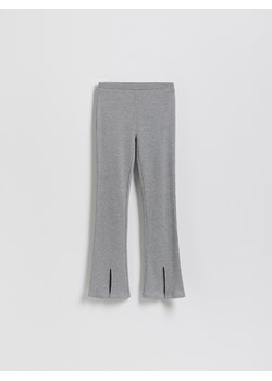 Reserved - Spodnie flare z rozcięciami - jasnoszary ze sklepu Reserved w kategorii Spodnie dziewczęce - zdjęcie 188066848