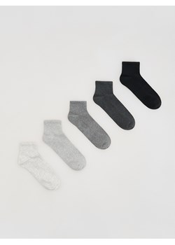 Reserved - 5 pack skarpet - ciemnoszary ze sklepu Reserved w kategorii Skarpetki damskie - zdjęcie 188066937