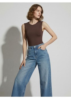 Sinsay - Body na ramiączkach basic - brązowy ze sklepu Sinsay w kategorii Bluzki damskie - zdjęcie 188067306