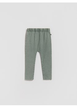 Reserved - Bawełniane legginsy - ciemnozielony ze sklepu Reserved w kategorii Spodnie chłopięce - zdjęcie 188067658