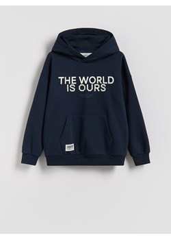 Reserved - Bluza z kapturem - granatowy ze sklepu Reserved w kategorii Bluzy chłopięce - zdjęcie 188067685