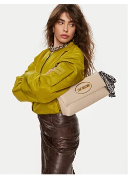 Torebka LOVE MOSCHINO JC4034PP1LLE111A Écru ze sklepu eobuwie.pl w kategorii Kopertówki - zdjęcie 188068107