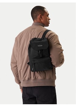 Plecak Calvin Klein Bold Mini Flap Backpack LV04D3320G Czarny ze sklepu eobuwie.pl w kategorii Plecaki - zdjęcie 188068126