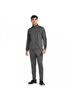 Męski dres komplet treningowy Under Armour UA Rival Knit Track Suit - szary ze sklepu Sportstylestory.com w kategorii Dresy męskie - zdjęcie 188068856