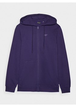 Męska bluza dresowa rozpinana z kapturem 4F 4FWMM00TSWSM1768 - granatowa ze sklepu Sportstylestory.com w kategorii Bluzy męskie - zdjęcie 188068869