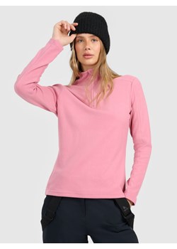 Damska bielizna termiczna polarowa (góra) 4F 4FRAW25UFLEF080 - różowa ze sklepu Sportstylestory.com w kategorii Bielizna termoaktywna damska - zdjęcie 188069437