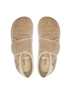 Kapcie Naturino Carillon 0014000627 Beżowy ze sklepu eobuwie.pl w kategorii Kapcie dziecięce - zdjęcie 188069848