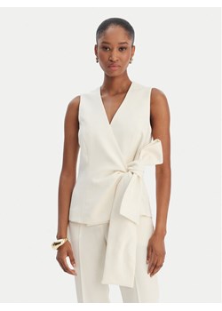 Marella Kamizelka garniturowa Lirica 2613161043 Écru Regular Fit ze sklepu MODIVO w kategorii Kamizelki damskie - zdjęcie 188070317