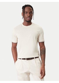 BOSS T-Shirt Thompson 04 50501097 Écru Regular Fit ze sklepu MODIVO w kategorii T-shirty męskie - zdjęcie 188070348