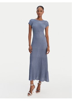 Marella Sukienka dzianinowa Draghi 2613321041 Błękitny Regular Fit ze sklepu MODIVO w kategorii Sukienki - zdjęcie 188070448