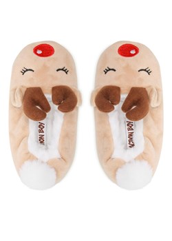 Kapcie Action Boy AGK22713 Beżowy ze sklepu eobuwie.pl w kategorii Kapcie dziecięce - zdjęcie 188071566