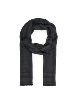 Szal Tommy Hilfiger Th Monogram Scarf AW0AW18273 Czarny ze sklepu eobuwie.pl w kategorii Szaliki i chusty damskie - zdjęcie 188074266