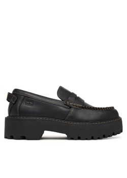 Tommy Jeans Loafersy Archive '01 Loafer Leather EN0EN03005 Czarny ze sklepu MODIVO w kategorii Lordsy damskie - zdjęcie 188074397