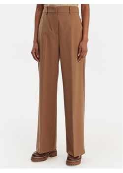 Weekend Max Mara Spodnie palazzo Visivo 2615131041 Brązowy Relaxed Fit ze sklepu MODIVO w kategorii Spodnie damskie - zdjęcie 188074686