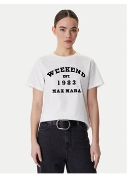 Weekend Max Mara T-Shirt Tenue 2615971051 Biały Regular Fit ze sklepu MODIVO w kategorii Bluzki damskie - zdjęcie 188074836