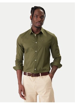 Tommy Jeans Koszula Original DM0DM04405 Zielony Slim Fit ze sklepu MODIVO w kategorii Koszule męskie - zdjęcie 188075038