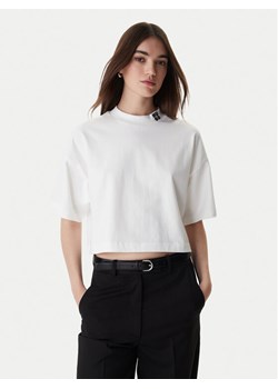 HUGO T-Shirt Damelody 50561189 Biały Regular Fit ze sklepu MODIVO w kategorii Bluzki damskie - zdjęcie 188081305