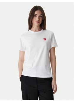 HUGO T-Shirt Damacia 50562145 Biały Regular Fit ze sklepu MODIVO w kategorii Bluzki damskie - zdjęcie 188081345