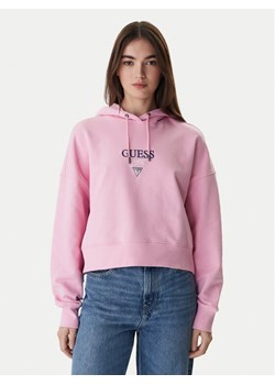 Guess Jeans Bluza W6RQ00 K68I4 Różowy Relaxed Fit ze sklepu MODIVO w kategorii Bluzy damskie - zdjęcie 188081359