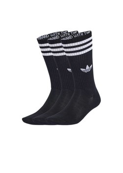 Skarpetki unisex adidas Originals 3-Stripies High Crew 3 Pairs JV7417 - czarne ze sklepu streetstyle24.pl w kategorii Skarpetki męskie - zdjęcie 188081849