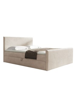 Beżowe pikowane łóżko kontynentalne 5 rozmiarów G1-G42 ze sklepu Edinos.pl w kategorii Łóżka i materace - zdjęcie 188081897