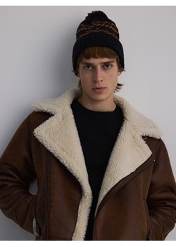 Reserved - Czapka z pomponem - wielobarwny ze sklepu Reserved w kategorii Czapki zimowe męskie - zdjęcie 188082157