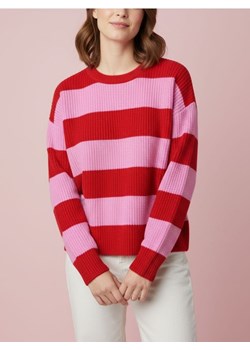 Sinsay - Sweter w pasy z okrągłym dekoltem i długim rękawem - różowy ze sklepu Sinsay w kategorii Swetry damskie - zdjęcie 188083145