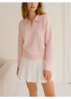 Sinsay - Sweter z kołnierzem - różowy ze sklepu Sinsay w kategorii Swetry damskie - zdjęcie 188083168