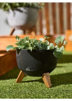 Sinsay - Doniczka na nóżkach - szary ze sklepu Sinsay w kategorii Doniczki i osłonki - zdjęcie 188083195