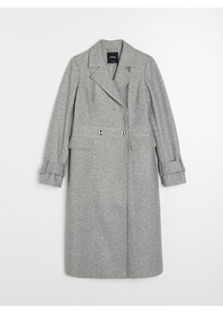 Sinsay - Długi płaszcz - szary ze sklepu Sinsay w kategorii Płaszcze damskie - zdjęcie 188083235