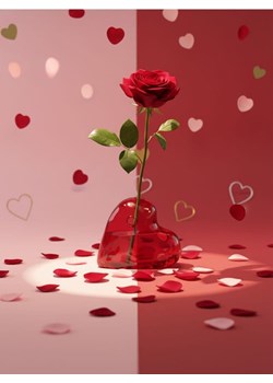 Sinsay - Walentynkowy szklany wazon w kształcie serca - czerwony ze sklepu Sinsay w kategorii Wazony - zdjęcie 188083355