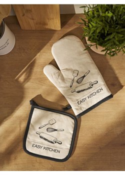 Sinsay - Rękawica i łapka kuchenna - kremowy ze sklepu Sinsay w kategorii Fartuchy kuchenne - zdjęcie 188083377