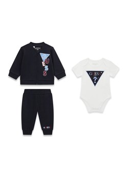 Guess Komplet body i spodnie P6RG05 J1311 Niebieski Regular Fit ze sklepu MODIVO w kategorii Komplety niemowlęce - zdjęcie 188083445