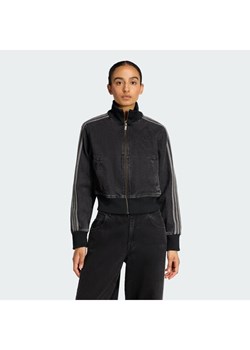 adidas Kurtka jeansowa Firebird KD2898 Czarny Regular Fit ze sklepu MODIVO w kategorii Kurtki damskie - zdjęcie 188083475